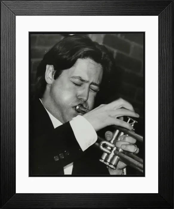 Framed Print : Guy Barker playing the trumpet at The Fairway, Welwyn Garden City, Hertfordshire, 3 November 1991 Framed Print : Guy Barker playing the trumpet at The Fairway, Welwyn Garden City, Hertfordshire, 3 November 1991