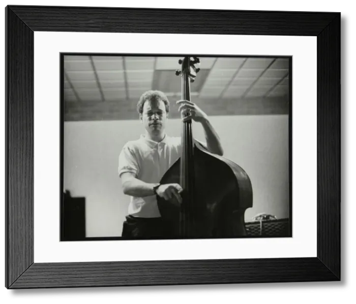 Framed Print : Bassist Alec Dankworth at The Fairway, Welwyn Garden City, Hertfordshire, 14 April 1991 Framed Print : Bassist Alec Dankworth at The Fairway, Welwyn Garden City, Hertfordshire, 14 April 1991
