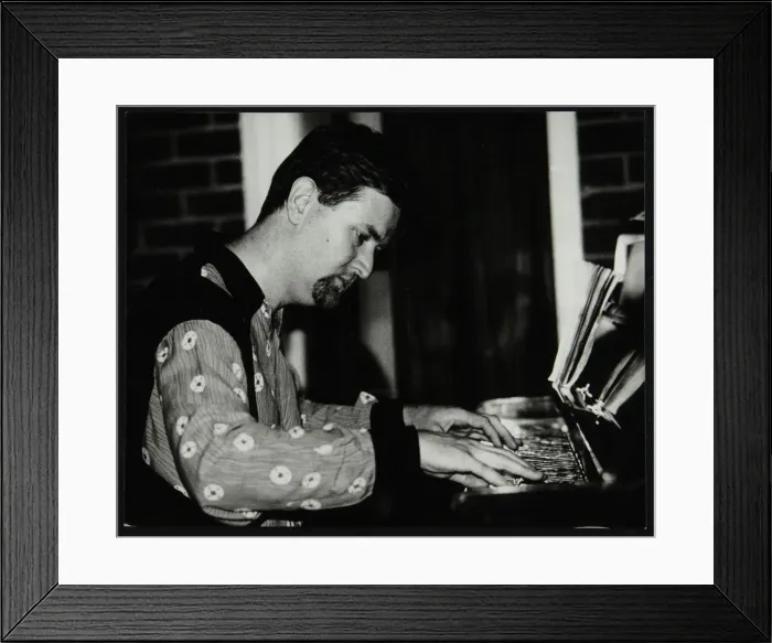 Framed Print : Pianist Tim Richards playing at The Fairway, Welwyn Garden City, Hertfordshire, 2 August 1992 Framed Print : Pianist Tim Richards playing at The Fairway, Welwyn Garden City, Hertfordshire, 2 August 1992
