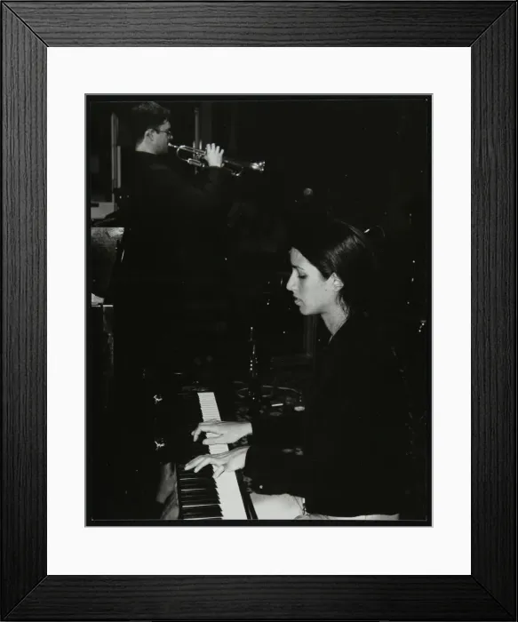 Framed Print : Zoe Rahman and Mark Armstrong playing at The Fairway, Welwyn Garden City, Hertfordshire, 2000 Framed Print : Zoe Rahman and Mark Armstrong playing at The Fairway, Welwyn Garden City, Hertfordshire, 2000