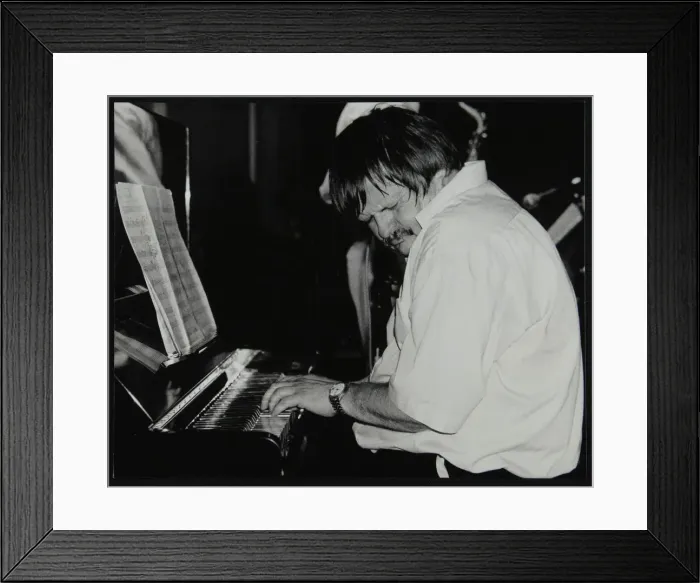 Framed Print : Geoff Eales playing the piano at The Fairway, Welwyn Garden City, Hertfordshire, 11 March 2001 Framed Print : Geoff Eales playing the piano at The Fairway, Welwyn Garden City, Hertfordshire, 11 March 2001