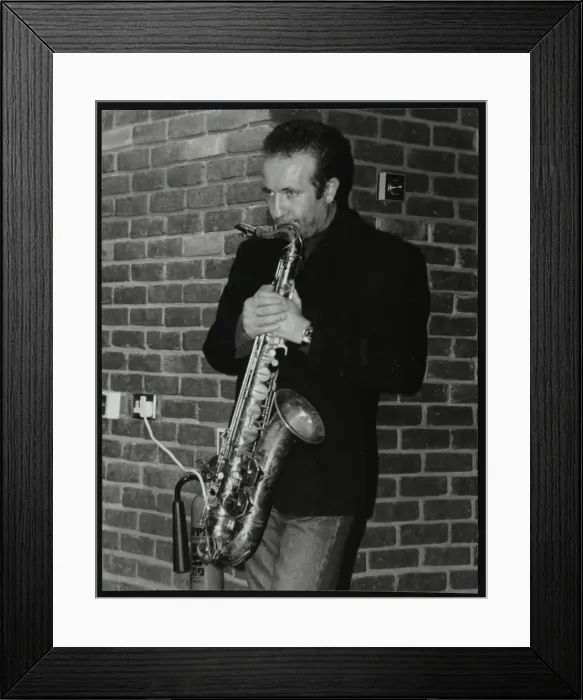 Framed Print : Italian saxophonist Renato D Aiello at The Fairway, Welwyn Garden City, Hertfordshire, 1999 Framed Print : Italian saxophonist Renato D Aiello at The Fairway, Welwyn Garden City, Hertfordshire, 1999