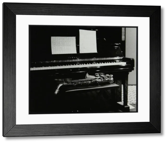 Framed Print : Saxophone and piano, The Fairway, Welwyn Garden City, Hertfordshire, 7 May 2000. Artist Framed Print : Saxophone and piano, The Fairway, Welwyn Garden City, Hertfordshire, 7 May 2000. Artist