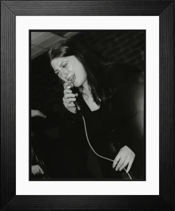 Framed Print : Vocalist Anita Wardell performing at The Fairway, Welwyn Garden City, Hertfordshire, 2000 Framed Print : Vocalist Anita Wardell performing at The Fairway, Welwyn Garden City, Hertfordshire, 2000
