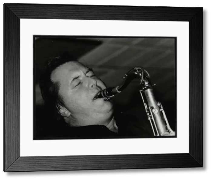 Framed Print : Tenor saxophonist Frank Griffith playing at The Fairway, Welwyn Garden City, Hertfordshire, 2000 Framed Print : Tenor saxophonist Frank Griffith playing at The Fairway, Welwyn Garden City, Hertfordshire, 2000