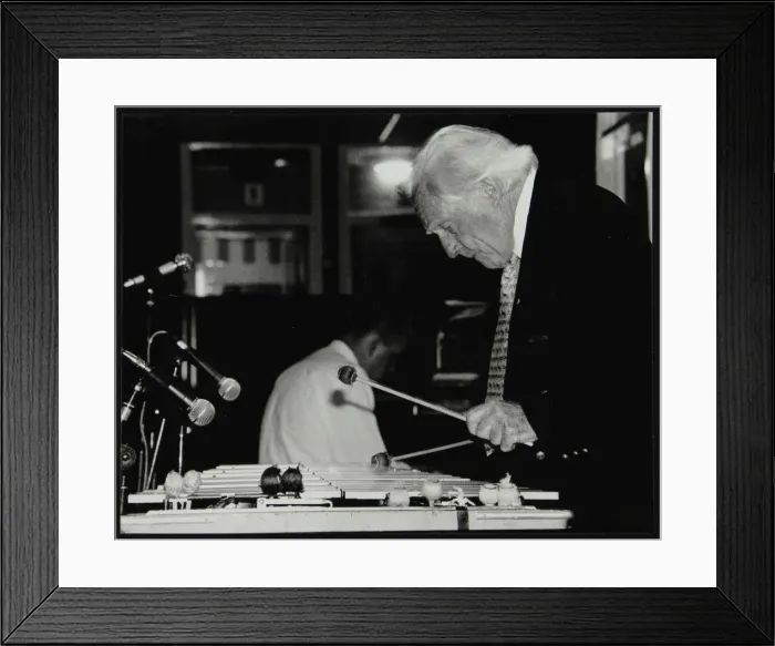 Framed Print : Peter Appleyard playing the vibraphone at The Fairway, Welwyn Garden City, Hertfordshire, 1999 Framed Print : Peter Appleyard playing the vibraphone at The Fairway, Welwyn Garden City, Hertfordshire, 1999