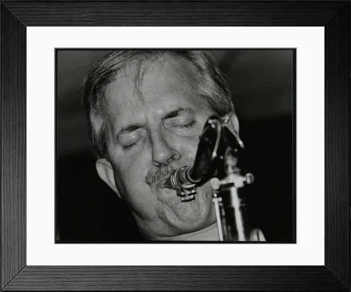 Framed Print : Scott Hamilton playing tenor saxophone at The Fairway, Welwyn Garden City, Hertfordshire, 1999 Framed Print : Scott Hamilton playing tenor saxophone at The Fairway, Welwyn Garden City, Hertfordshire, 1999