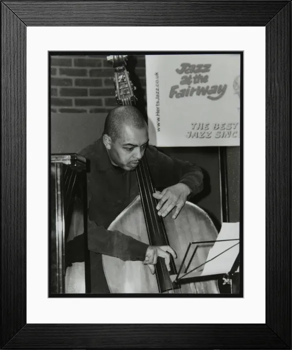 Framed Print : Bassist Gary Crosby playing at The Fairway, Welwyn Garden City, Hertfordshire, 25 January 2004 Framed Print : Bassist Gary Crosby playing at The Fairway, Welwyn Garden City, Hertfordshire, 25 January 2004