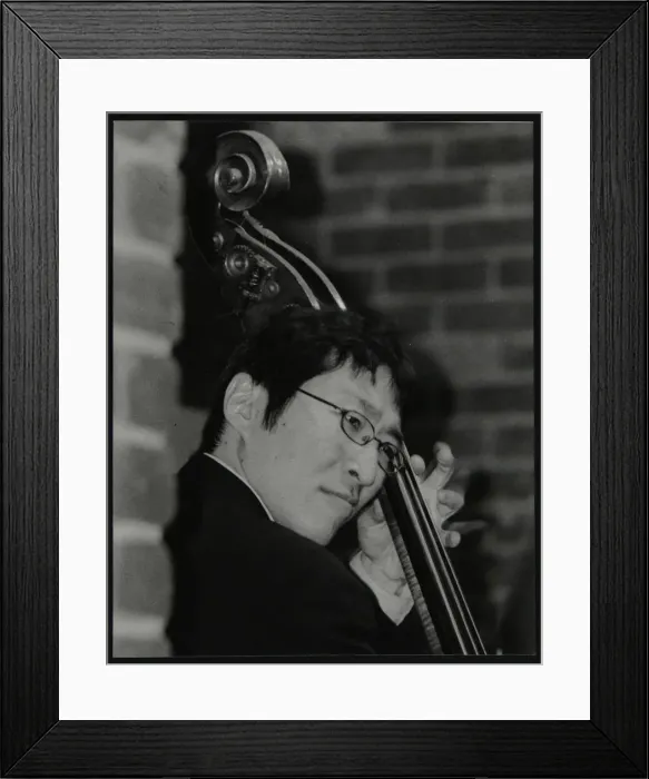 Framed Print : Japanese bassist Kengo Nakamura playing at The Fairway, Welwyn Garden City, Hertfordshire, 2004 Framed Print : Japanese bassist Kengo Nakamura playing at The Fairway, Welwyn Garden City, Hertfordshire, 2004
