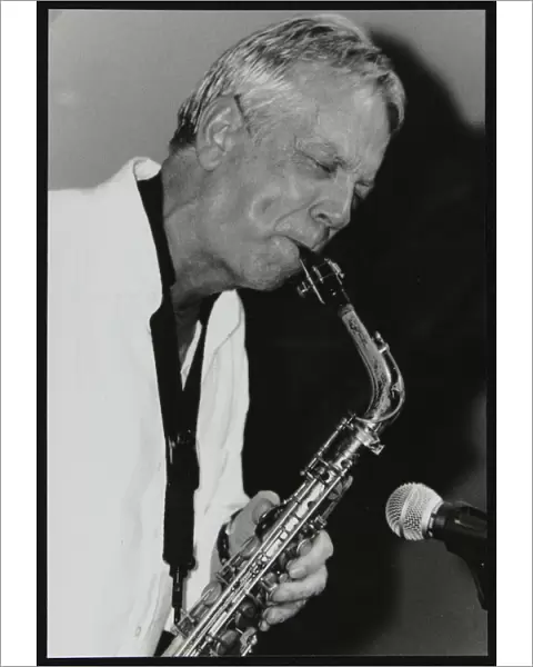 Pat Crumly playing alto saxophone at The Fairway, Welwyn Garden City, Hertfordshire, 2004