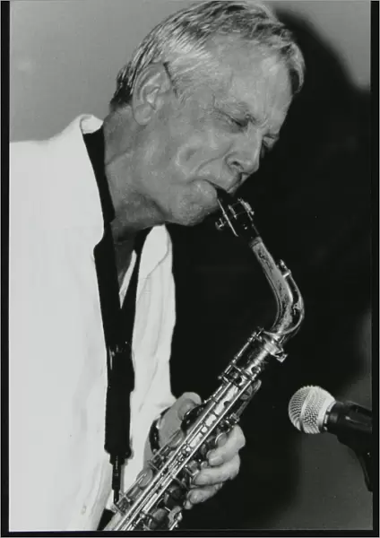 Pat Crumly playing alto saxophone at The Fairway, Welwyn Garden City, Hertfordshire, 2004