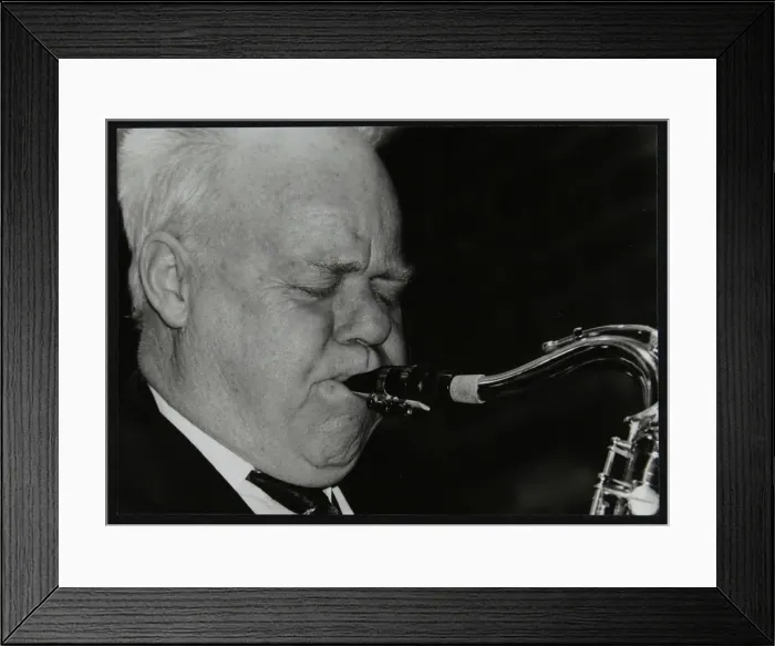 Framed Print : Lennart Anderson playing tenor saxophone at The Fairway, Welwyn Garden City, Hertfordshire, 2003 Framed Print : Lennart Anderson playing tenor saxophone at The Fairway, Welwyn Garden City, Hertfordshire, 2003