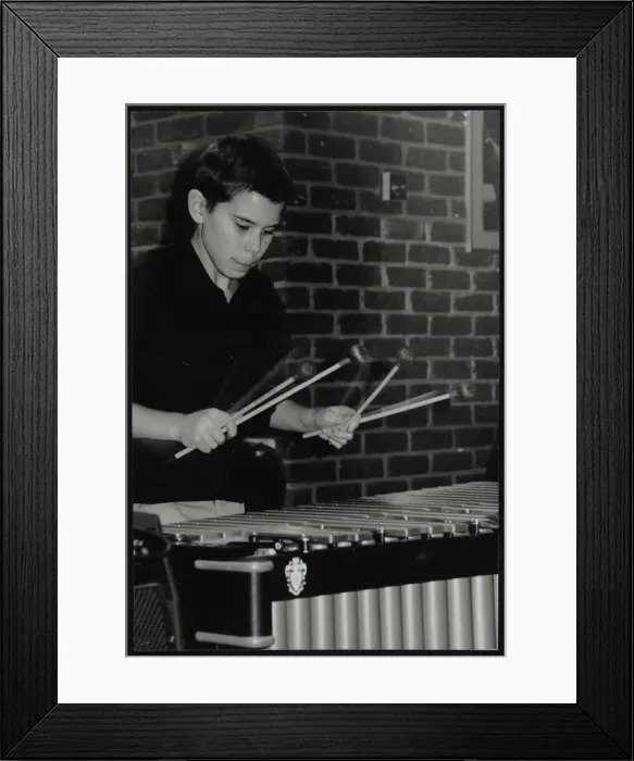 Framed Print : Lewis Wright playing the vibraphone at The Fairway, Welwyn Garden City, Hertfordshire, 2003 Framed Print : Lewis Wright playing the vibraphone at The Fairway, Welwyn Garden City, Hertfordshire, 2003