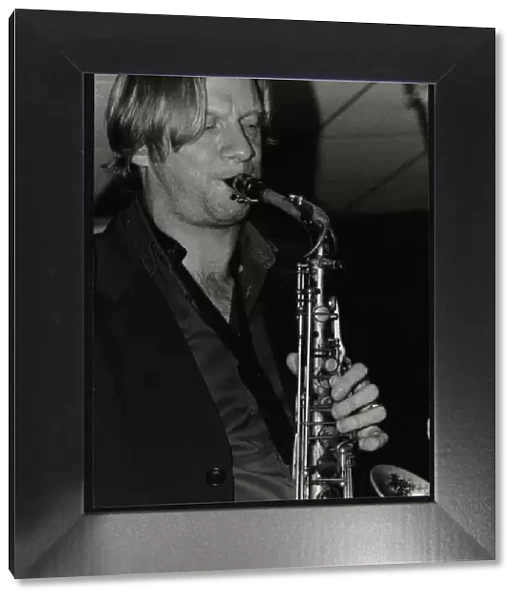 Alto saxophonist Matt Wates playing at The Fairway, Welwyn Garden City, Hertfordshire, 2003
