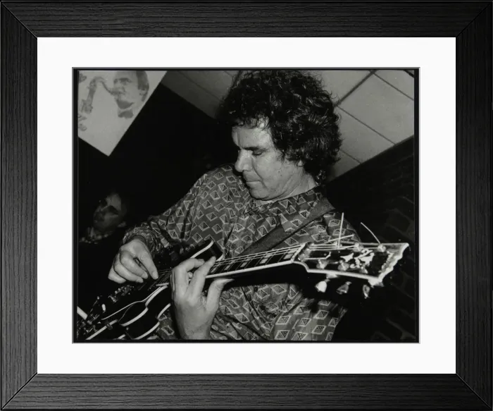 Framed Print : Guitarist John Etheridge playing at The Fairway, Welwyn Garden City, Hertfordshire, 9 November 2003 Framed Print : Guitarist John Etheridge playing at The Fairway, Welwyn Garden City, Hertfordshire, 9 November 2003