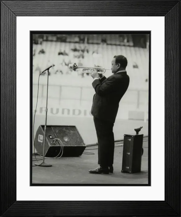 Framed Print : Jonah Jones playing at the Newport Jazz Festival, Ayresome Park, Middlesbrough, July 1978 Framed Print : Jonah Jones playing at the Newport Jazz Festival, Ayresome Park, Middlesbrough, July 1978