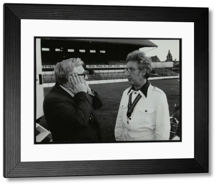 Framed Print : Dennis Mathews with Lee Konitz at the Newport Jazz Festival, Ayresome Park, Middlesbrough, 1978 Framed Print : Dennis Mathews with Lee Konitz at the Newport Jazz Festival, Ayresome Park, Middlesbrough, 1978