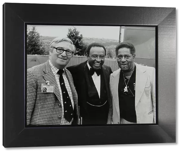 Dennis Matthews, Lionel Hampton and Dizzy Gillespie, Capital Radio Jazz Festival, London, 1979