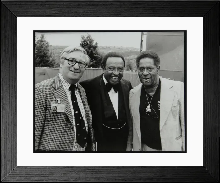 Framed Print : Dennis Matthews, Lionel Hampton and Dizzy Gillespie, Capital Radio Jazz Festival, London, 1979 Framed Print : Dennis Matthews, Lionel Hampton and Dizzy Gillespie, Capital Radio Jazz Festival, London, 1979