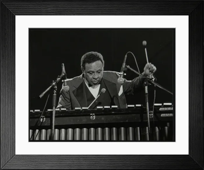 Framed Print : Lionel Hampton on the vibraphone, Knebworth, Hertfordshire, July 1982 Framed Print : Lionel Hampton on the vibraphone, Knebworth, Hertfordshire, July 1982