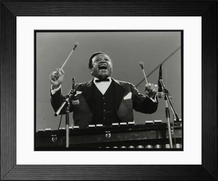 Framed Print : Lionel Hampton on the vibraphone, Knebworth, Hertfordshire, July 1982 Framed Print : Lionel Hampton on the vibraphone, Knebworth, Hertfordshire, July 1982