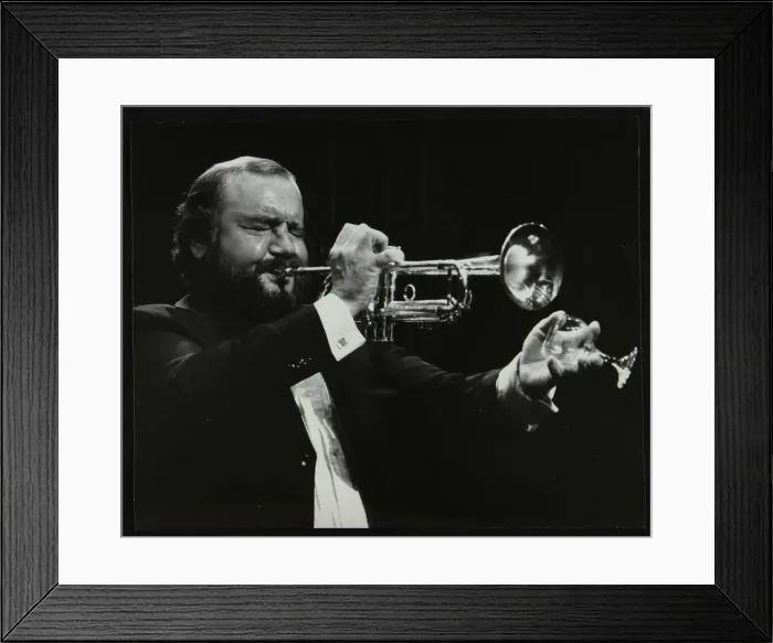 Framed Print : Trumpeter Keith Smith, Stevenage, Hertfordshire, 1984. Artist: Denis Williams Framed Print : Trumpeter Keith Smith, Stevenage, Hertfordshire, 1984. Artist: Denis Williams