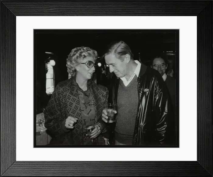 Framed Print : Singer Marian Montgomery and drummer Jack Parnell, London, 1984. Artist: Denis Williams Framed Print : Singer Marian Montgomery and drummer Jack Parnell, London, 1984. Artist: Denis Williams