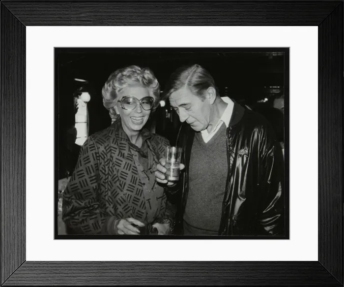 Framed Print : Singer Marian Montgomery and drummer Jack Parnell, London, 1984. Artist: Denis Williams Framed Print : Singer Marian Montgomery and drummer Jack Parnell, London, 1984. Artist: Denis Williams