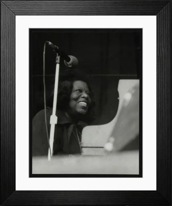 Framed Print : Pianist Mary Lou Williams at the Newport Jazz Festival, Ayresome Park, Middlesbrough, July 1978 Framed Print : Pianist Mary Lou Williams at the Newport Jazz Festival, Ayresome Park, Middlesbrough, July 1978