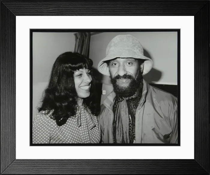 Framed Print : Lena Antonis and saxophonist Sonny Rollins, Wembley Conference Centre, London, 1979 Framed Print : Lena Antonis and saxophonist Sonny Rollins, Wembley Conference Centre, London, 1979