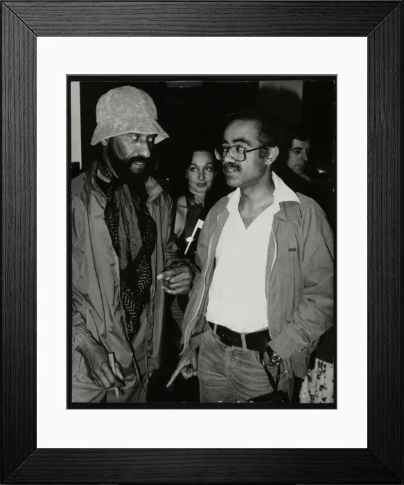 Framed Print : Saxophonists Sonny Rollins and Art Themen, Wembley Conference Centre, London, 1979 Framed Print : Saxophonists Sonny Rollins and Art Themen, Wembley Conference Centre, London, 1979