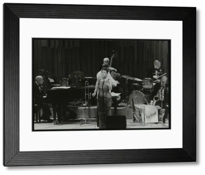 Framed Print : The Ted Heath Orchestra performing live, London, 1985. Artist: Denis Williams Framed Print : The Ted Heath Orchestra performing live, London, 1985. Artist: Denis Williams
