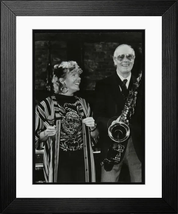 Framed Print : Barbara Jay and Tommy Whittle in concert. Artist: Denis Williams Framed Print : Barbara Jay and Tommy Whittle in concert. Artist: Denis Williams