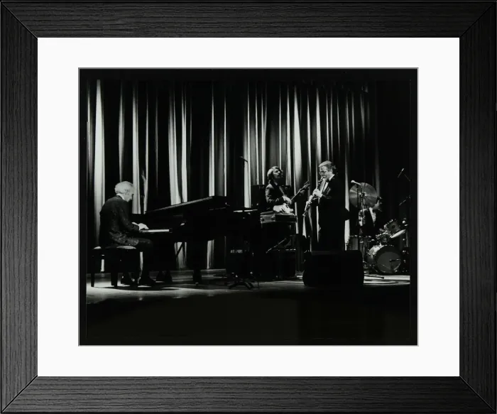 Framed Print : The Dave Brubeck Quartet in concert at the Forum Theatre, Hatfield, Hertfordshire, 10 April 1983 Framed Print : The Dave Brubeck Quartet in concert at the Forum Theatre, Hatfield, Hertfordshire, 10 April 1983