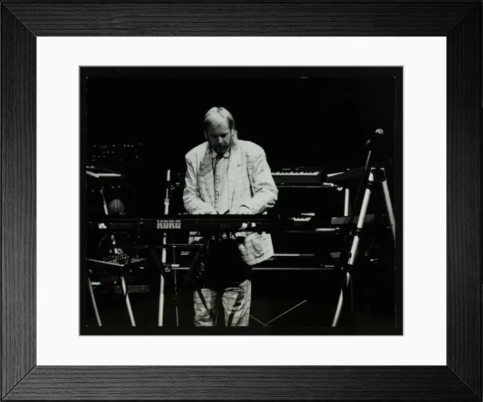 Framed Print : Rick Wakeman performing at the Forum Theatre, Hatfield, Hertfordshire, 6 October 1987 Framed Print : Rick Wakeman performing at the Forum Theatre, Hatfield, Hertfordshire, 6 October 1987