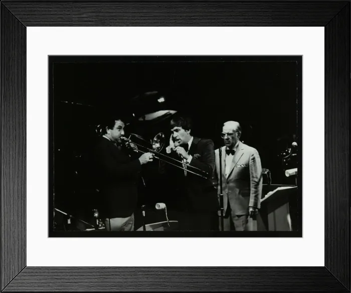 Framed Print : The Herb Miller Orchestra in concert at the Forum Theatre, Hatfield, Hertfordshire, 1985 Framed Print : The Herb Miller Orchestra in concert at the Forum Theatre, Hatfield, Hertfordshire, 1985