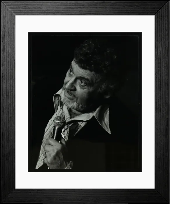 Framed Print : Frankie Laine on stage at the Forum Theatre, Hatfield, Hertfordshire, 10 May 1982 Framed Print : Frankie Laine on stage at the Forum Theatre, Hatfield, Hertfordshire, 10 May 1982