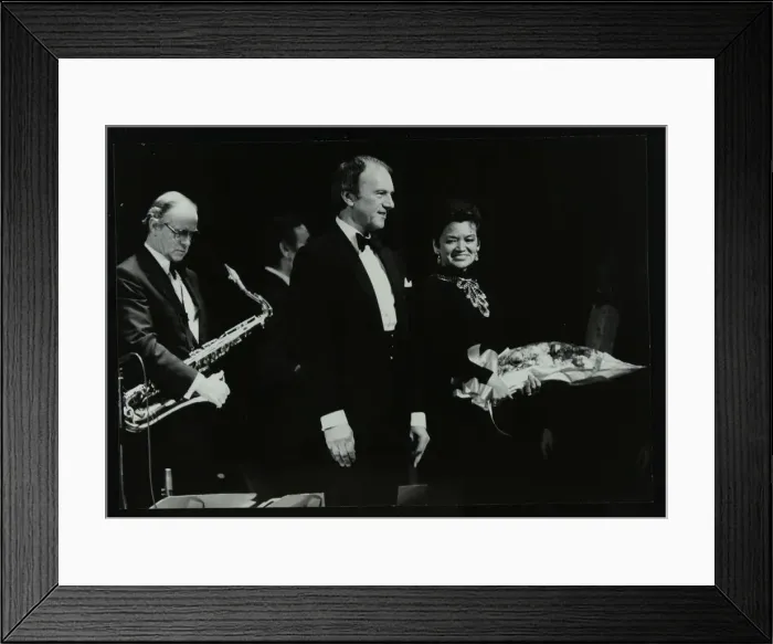 Framed Print : The Ted Heath Orchestra in concert at the Forum Theatre, Hatfield, Hertfordshire, 18 November 1983 Framed Print : The Ted Heath Orchestra in concert at the Forum Theatre, Hatfield, Hertfordshire, 18 November 1983