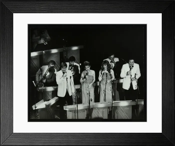 Framed Print : The New Squadronaires in concert at the Forum Theatre, Hatfield, Hertfordshire, 1984 Framed Print : The New Squadronaires in concert at the Forum Theatre, Hatfield, Hertfordshire, 1984