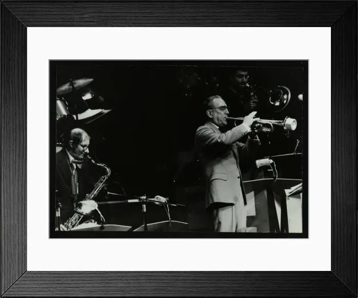 Framed Print : The Herb Miller Orchestra playing at the Forum Theatre, Hatfield, Hertfordshire, 5 October 1985 Framed Print : The Herb Miller Orchestra playing at the Forum Theatre, Hatfield, Hertfordshire, 5 October 1985