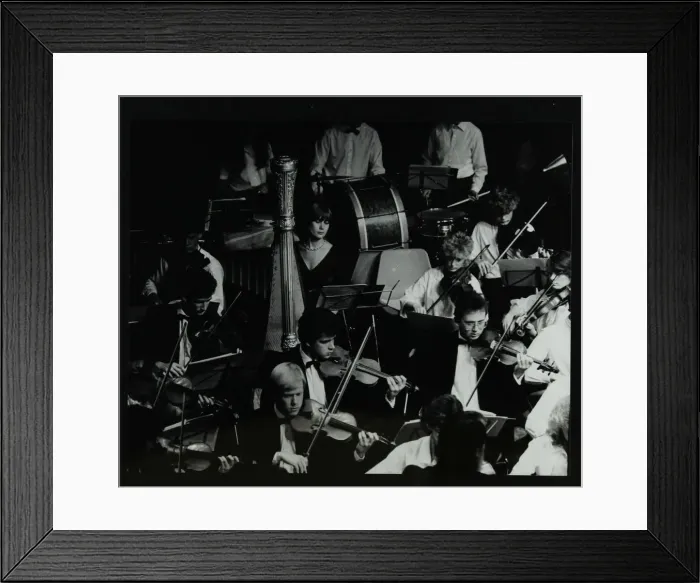 Framed Print : The Mid Herts Youth Orchestra playing at the Forum Theatre, Hatfield, Hertfordshire, July 1986 Framed Print : The Mid Herts Youth Orchestra playing at the Forum Theatre, Hatfield, Hertfordshire, July 1986