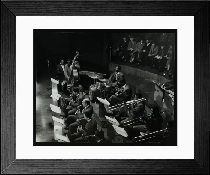 Framed Print : The Count Basie Orchestra in concert at Colston Hall, Bristol, 1957 Framed Print : The Count Basie Orchestra in concert at Colston Hall, Bristol, 1957