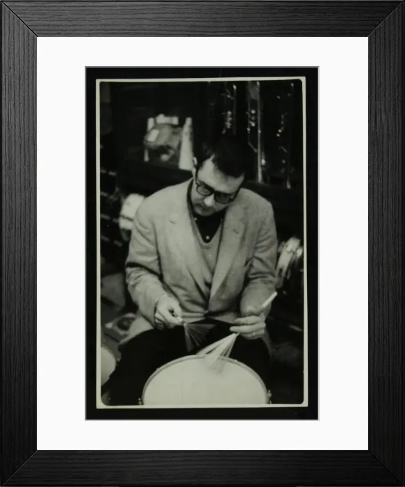 Framed Print : Joe Morello, drummer with the Dave Brubeck Quartet, 1950s. Artist: Denis Williams Framed Print : Joe Morello, drummer with the Dave Brubeck Quartet, 1950s. Artist: Denis Williams