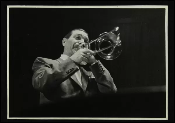 Jack Teagarden playing the trombone, 1950s. Artist: Denis Williams