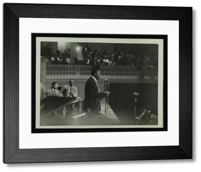 Framed Print : The Count Basie Orchestra in concert, c1950s. Artist: Denis Williams Framed Print : The Count Basie Orchestra in concert, c1950s. Artist: Denis Williams