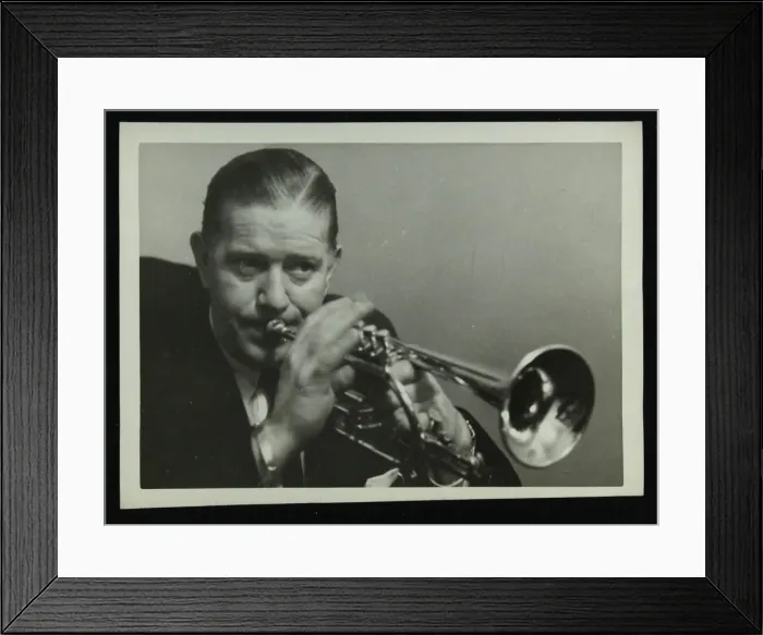 Framed Print : Portrait of American cornet player Wild Bill Davison, c1950s. Artist: Denis Williams Framed Print : Portrait of American cornet player Wild Bill Davison, c1950s. Artist: Denis Williams