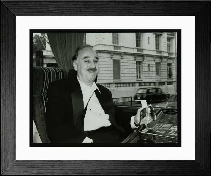 Framed Print : Guitarist Chuck Christiansen travelling by coach to the Royal Albert Hall, London, 28 May 1992 Framed Print : Guitarist Chuck Christiansen travelling by coach to the Royal Albert Hall, London, 28 May 1992