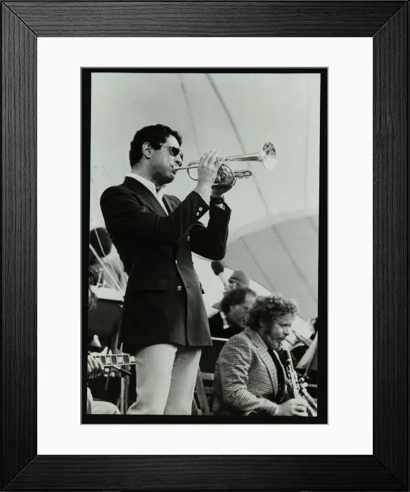 Framed Print : Dick Sudhalter and Bob Wilber playing at the Capital Radio Jazz Festival, London, 1979 Framed Print : Dick Sudhalter and Bob Wilber playing at the Capital Radio Jazz Festival, London, 1979