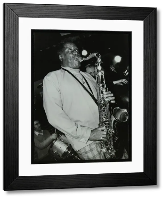 Framed Print : Tenor saxophonist Eddie Lockjaw Davis playing at The Bell, Codicote, Hertfordshire Framed Print : Tenor saxophonist Eddie Lockjaw Davis playing at The Bell, Codicote, Hertfordshire