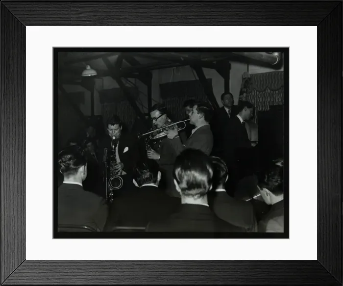 Framed Print : The Tubby Hayes Sextet playing at a modern jazz night at the Civic Restaurant, Bristol, 1955 Framed Print : The Tubby Hayes Sextet playing at a modern jazz night at the Civic Restaurant, Bristol, 1955